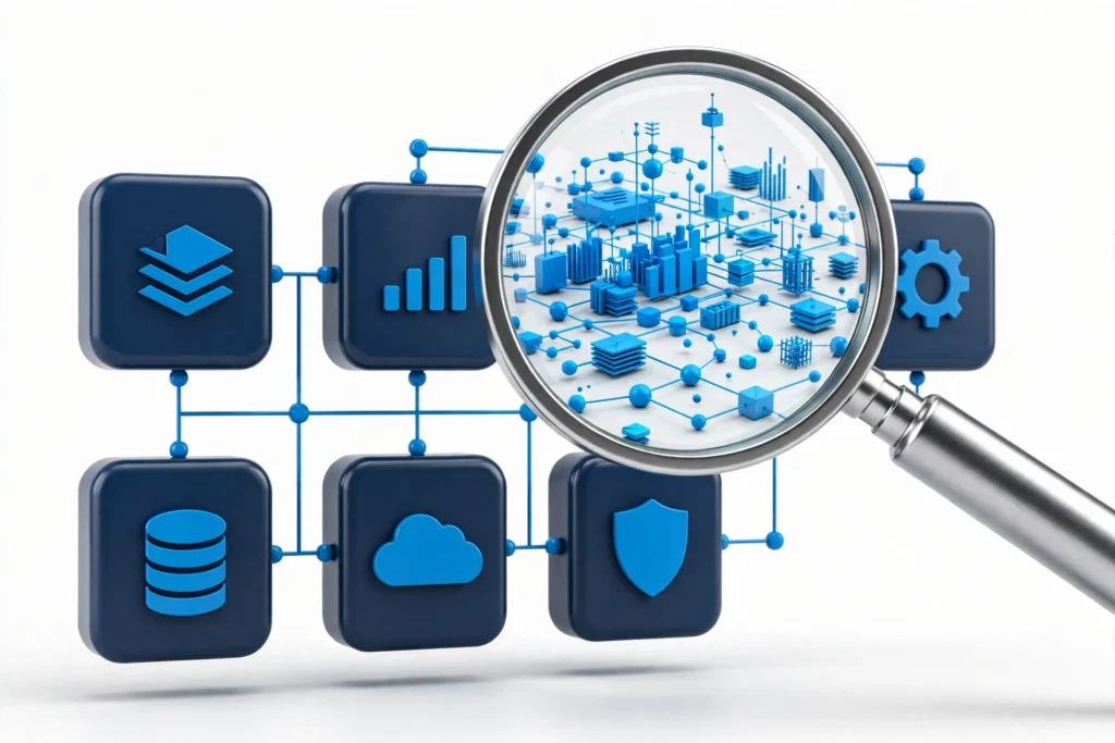 Structured data organizing website content into labeled blocks search engines understand